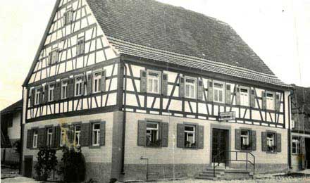 Gasthaus zum Löwen in Bitzfeld im Jahre 1953